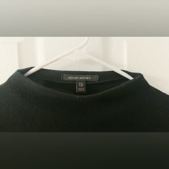 Banana Republic - Black Mock Neck Mid-Sleeve Top - Picture 6 of 8
